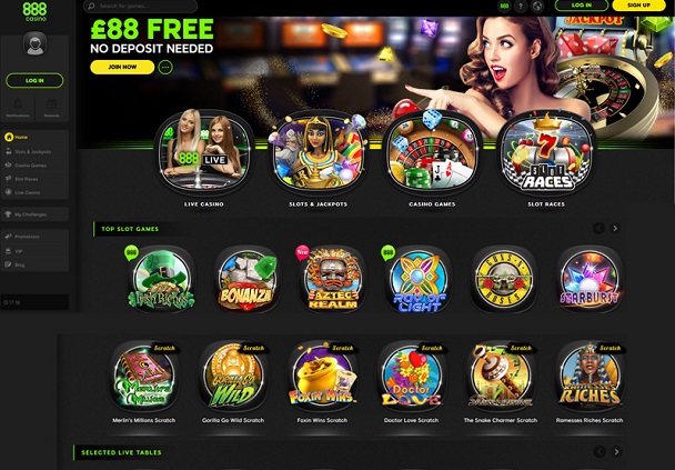 888 Casino-online version