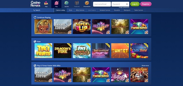 Casino Heroes-online version games