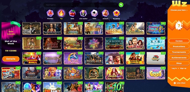 Wazamba Casino-online-version-games
