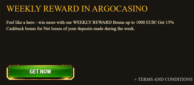 argocazino.com weekly reward